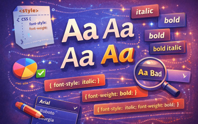 Как изменять начертание шрифта в CSS