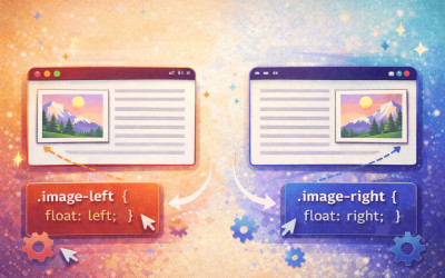Выравнивание картинки по правому и левому краям в css