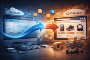 Бесшовный переход на режим “Сделки” в Битрикс24 на интернет-магазине на cms 1С-Битрикс