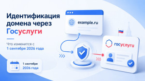 Идентификация домена через Госуслуги с 1 сентября 2026 года